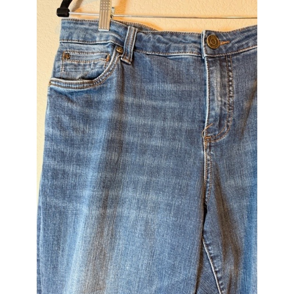 Kut from the Kloth Women Blue Straight Leg Jeans KP799GG1R 14W Medium Wash Denim - Picture 2 of 10